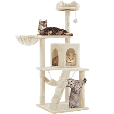 Renwick 54'' Multilevel Cat Tree with Condo, Beige