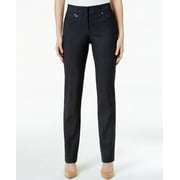JM Collection Women's Tummy Control Curvy Fit Pants Short Navy Size 8 Petite