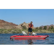 Sea Eagle FastCat12 Catamaran 2-4 Person Inflatable Boat-Rigid, High-Pressure, All-Drop Stitch, Easy Setup, Self-Bailing- Deluxe Package