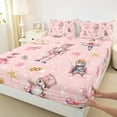 thumbnail image 3 of Feelyou Christmas Nutcracker Twin Sheet Sets for Kid, Princess Fairy Tale Twin Fitted Sheet, Winter Festival Flat Sheet, Breathable Home Decor, 3pcs, 3 of 7