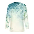 thumbnail image 4 of Bwndum Flowy Tops for Women Trendy Floral Ladies Blouse Long Sleeve Fall Tops S-2XL Clearance, 4 of 4