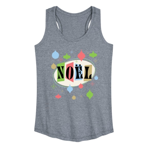 Instant Message - Christmas - Retro Style Noel - Women's Racerback Tank Top