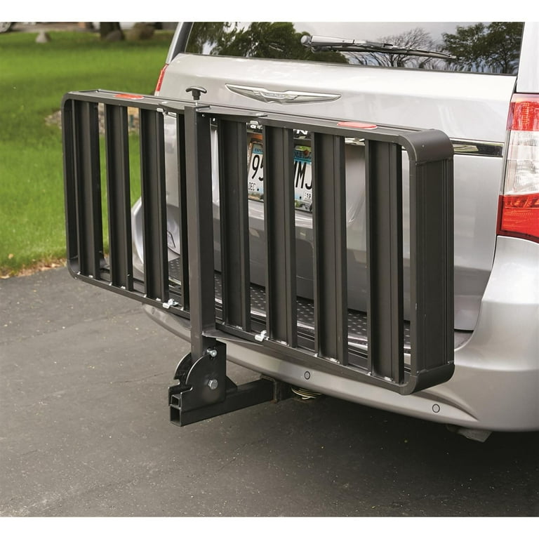 Guide Gear Folding Utility Trailer Hitch Cargo Carrier Truck Camping Aluminum