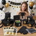 thumbnail image 6 of Alaiyaky 30 Pieces Graduation Candy Boxes Graduation Party Favors Doctoral Cap Shaped Gift Box Graduate Centerpieces with Tassel Sticker for Grad Ceremony Party, 6 of 6