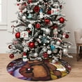 thumbnail image 7 of Lsque Five Nights At Freddy'S Print Christmas Tree Skirt, Tree Skirt with Ties or Velcro, Perfect for Holiday Decorations, Halloween, and New Year-36", 7 of 7