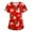 Vermilion 01_#A01, variant on Stralyhd Christmas Scrub Tops Women Christmas Tree Print Nursing Uniform V Neck Short Sleeve Plus Size Stretch Nurse Shirt with Pockets Dark Blue L
