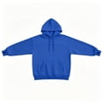 thumbnail image 5 of Bmisegm Womens Hoodies Pullover Drawstring Hood Long Sleeve Front Pocket Loose Drop Shoulder Soft Texture Solid Hoodie for Women, 5 of 6