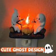 thumbnail image 3 of Luz de noche parpadeante con forma de fogata de fantasmas, luz de noche de Halloween con llama parpadeante de fogata de perro que camina fantasmas, luz de noche de Halloween con llama parpadeante de f, 3 of 7