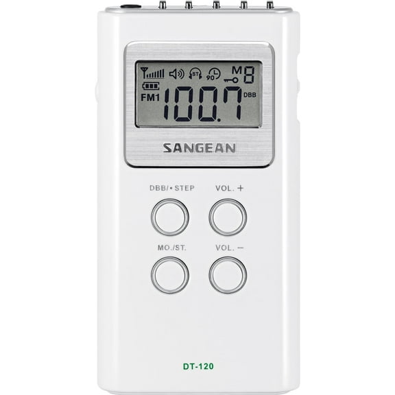 Sangean All in One Compact Digital Tuning Pocket Size Portable AM/FM Radio
