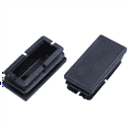 thumbnail image 2 of 48 Pcs Black Plastic Rectangular Blanking End Caps Inserts 20mm X 40mm, 2 of 7
