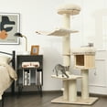 thumbnail image 3 of Gymax 68.5'' Cat Tree Condo 4-Layer Wooden Kitten Activity Tower w/ Sisal Posts, 3 of 9