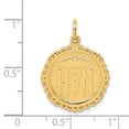 thumbnail image 3 of 14k Yellow Gold Registered Nurse Disc Charm, 3 of 4
