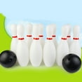 thumbnail image 4 of D-GROEE Kids Bowling Set Includes 10 Classical White Pins and 2 Balls, Suitable as Toy Gifts, Early Education, Indoor & Outdoor Games, Great for Toddler Preschoolers and School-age Child, Boys & Girls, 4 of 7