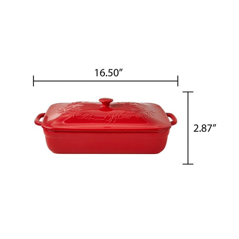 The Pioneer Woman Fancy Flourish Rectangular Stoneware Casserole