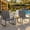 Black, variant on 3-Piece Outdoor Patio Furniture Set – All-Weather Textilene Conversation Set, Rust-Proof & Space-Saving Balcony Bistro Set with High Weight Capacity, Ergonomic Comfort, Black