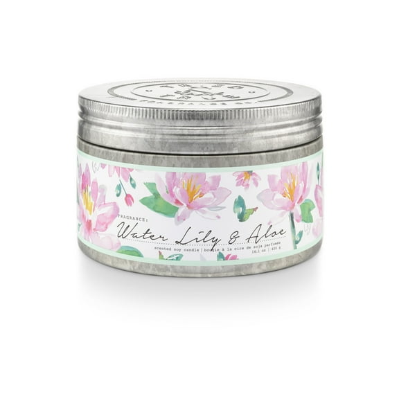 Tried & True Water Lily & Aloe Candle, 14.1 oz. Tin