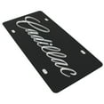 thumbnail image 3 of Cadillac Script License Plate (Silver on Black), 3 of 3