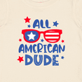 thumbnail image 4 of Inktastic 4th of July All American Dude with Red and Blue Glasses Boys Baby T-Shirt, 4 of 5