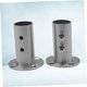 thumbnail image 4 of unbranded 2Ud Soportes Para Barra Ovalada De Closet En Acero Inoxidable, 4 of 8