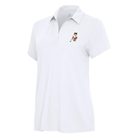 Women's Antigua White Clemson Tigers Era Polo