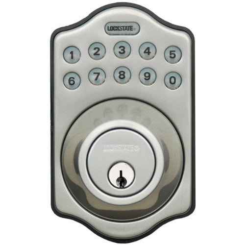 LockState LS-DB500-SN Electronic Keyless Deadbolt, Satin Nickel