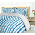 thumbnail image 5 of Ambesonne Harbour Stripe Duvet Cover Sets, Marine Cottage, 2-Queen, Violet Blue White, 5 of 7