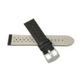 thumbnail image 4 of 22mm GT Rally Perforrated, Vented Racer Leather Watch Strap Band, Stainless Steel Buckle, 4 of 8