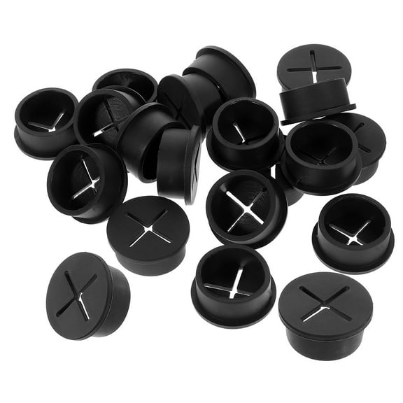 HOMEMAXS 20Pcs Cable Pass Through Grommets Cable Cord Grommets Cable Management Hole Covers