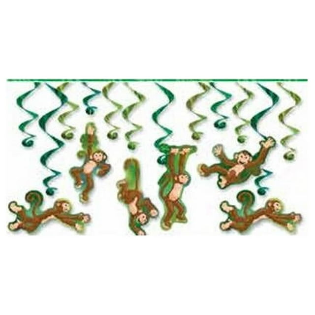 Beistle 53468 Tourbillons Suspendus de 17,5 à 31,5 Po - Pack de 6