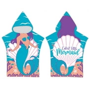 High Performance Earth Friendly Kids Hooded Beach Towel - Magical Mermaid
