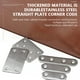 thumbnail image 3 of Eigraketly Paquete de 10 soportes de esquina de acero inoxidable, conector de abrazadera de placa plana recta, accesorios de Hardware de de Suministros de soldadura 76X16mm, 3 of 6