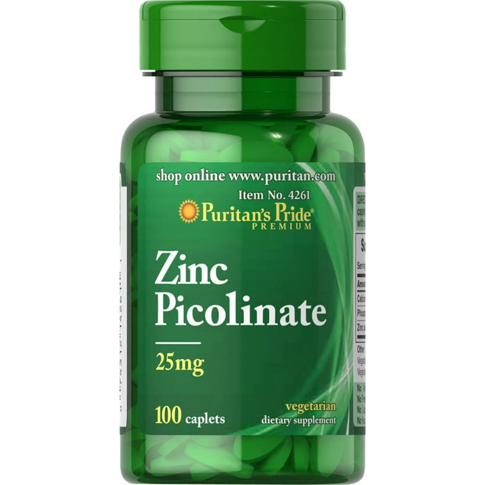 Puritan's Pride Zinc Picolinate 25 mg