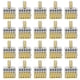 thumbnail image 1 of Conector rápido SPL de 20 piezas, 1 en 5 salidas, divisor PushType, Terminal de cable de Material de cobre y PC (amarillo) VoborMX herramienta, 1 of 8
