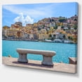 thumbnail image 2 of Seafront Bench in Port Santo Stefano - Extra Large Seashore Canvas Art, 2 of 3
