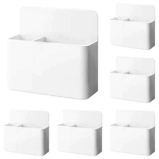 5Pc Magnetic Chalk Boxes Magnetic Chalk Box For Classroom,Plastic White