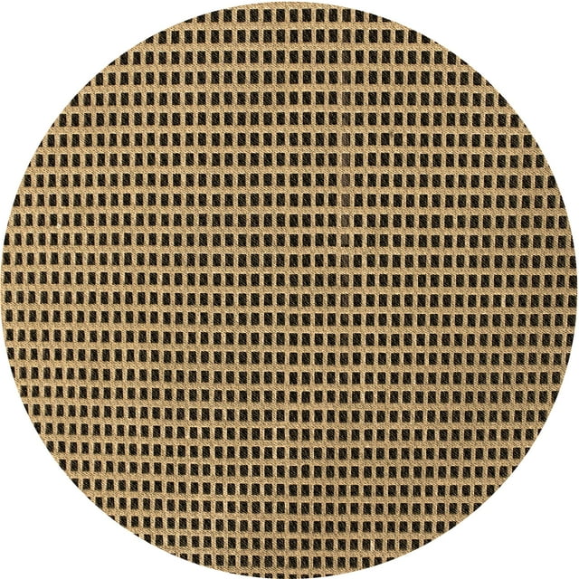 Ahgly Company Tapis Rond Lavable en Machine Intérieur Transitionnel Orange, 3 Pieds Rond