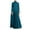 Blue, variant on LEAVINGSUO Dresses for Women 2023 Women's Plus Size Casual Dress High Collar Solid Color Long Sleeve Winter Fall Basic Casual Maxi Long Dress Daily Vacation Dress Black XXXL