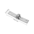 thumbnail image 2 of Hemoton 1 Set Frameless Window Hinge Window Replacement Hardware Multi-Use Stainless Hinge Frameless Window Folding Hinge Window Hinge Multi-Use Hinge Replacement, 2 of 8