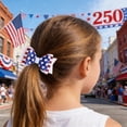 thumbnail image 2 of TOWED22 4th of July Patriotic Girl Hair Bows Clips Accessories, Glitter Red White and Blue Hair Clips USA Decorative Women Hair Accessories for Independence Day Memorial Day(Blue), 2 of 7
