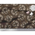 thumbnail image 2 of Soimoi Polyester Crepe Fabric Artistic Floral Ethnic Print Sewing Fabric Yard 52 Inch Wide, 2 of 3