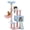 Blue-47.2" Flower Cat Tree, variant on 35" Upgraded Flower Cat Tree Cloud White Indoor Cat Tower