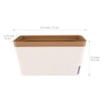 thumbnail image 2 of Chic Self-Watering Indoor Herb Planter, Modern Plastic Pots With Visible Water Level, Double Layer Design For Healthy Roots, Environmentally Friendly Non-Toxic ABS Plastic, Lightweight And Portable, 2 of 7