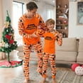 thumbnail image 4 of Miyanuby Holiday Family Matching Pajamas Halloween Pjs Set Long Sleeve Tops Halloween Theme Pajamas Pant Cute Family Jammies, 4 of 13