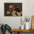 thumbnail image 2 of AatoeaX Canvas Wall Art Vintage Print Oil Paintings Three English Foxhounds Dog Animal Old Hunting Hound Retro Aesthetic Artwork for Home Living Room Bathroom Wall Decor, 2 of 4