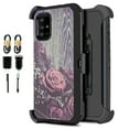 thumbnail image 1 of Value Pack For Samsung Galaxy A51 4G Phone Case 360° Cover Screen Protector Clip Kickstand Holster Hybrid Shock Bumper (Purple), 1 of 2
