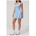thumbnail image 2 of AEXTO Robe de Tennis avec Short Intégré et Soutien-Gorge Robe Athlétique pour Femmes Été Découpes Torsadée Robe d'Entraînement de Golf, 2 of 17