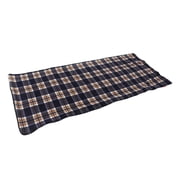 Portable Sleeping Bag, Fleece Sleeping Bag Machine Washable Warm Breathable  for Hiking OD Green,Navy Blue Grid,Coffee Grid