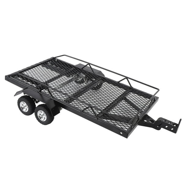 Remolque De Plataforma RC, Kit De Remolque De Plataforma Plana De Metal, Transporte Sin Costuras De Gran Tamaño Para Orugas RC