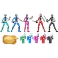 thumbnail image 2 of Power Rangers Battle Attackers 5 Ranger Team Multipack Action Figure 5-Pack (with Dino Fury Keys and Chromafury Saber), 2 of 4