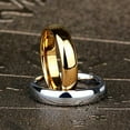 thumbnail image 2 of Minnieouse 2 uds anillo Simple titanio acero esfera de anillos elegantes accesorios de ropa joyería boda compromiso hombres Ropa, zapatos y accesorios Miscelánea Dorado 7 #, 2 of 6